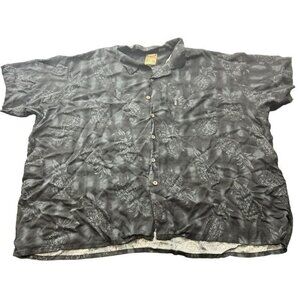 VINTAGE PINEAPPLE BUTTON UP SHIRT SIZE 4XL | D1‎